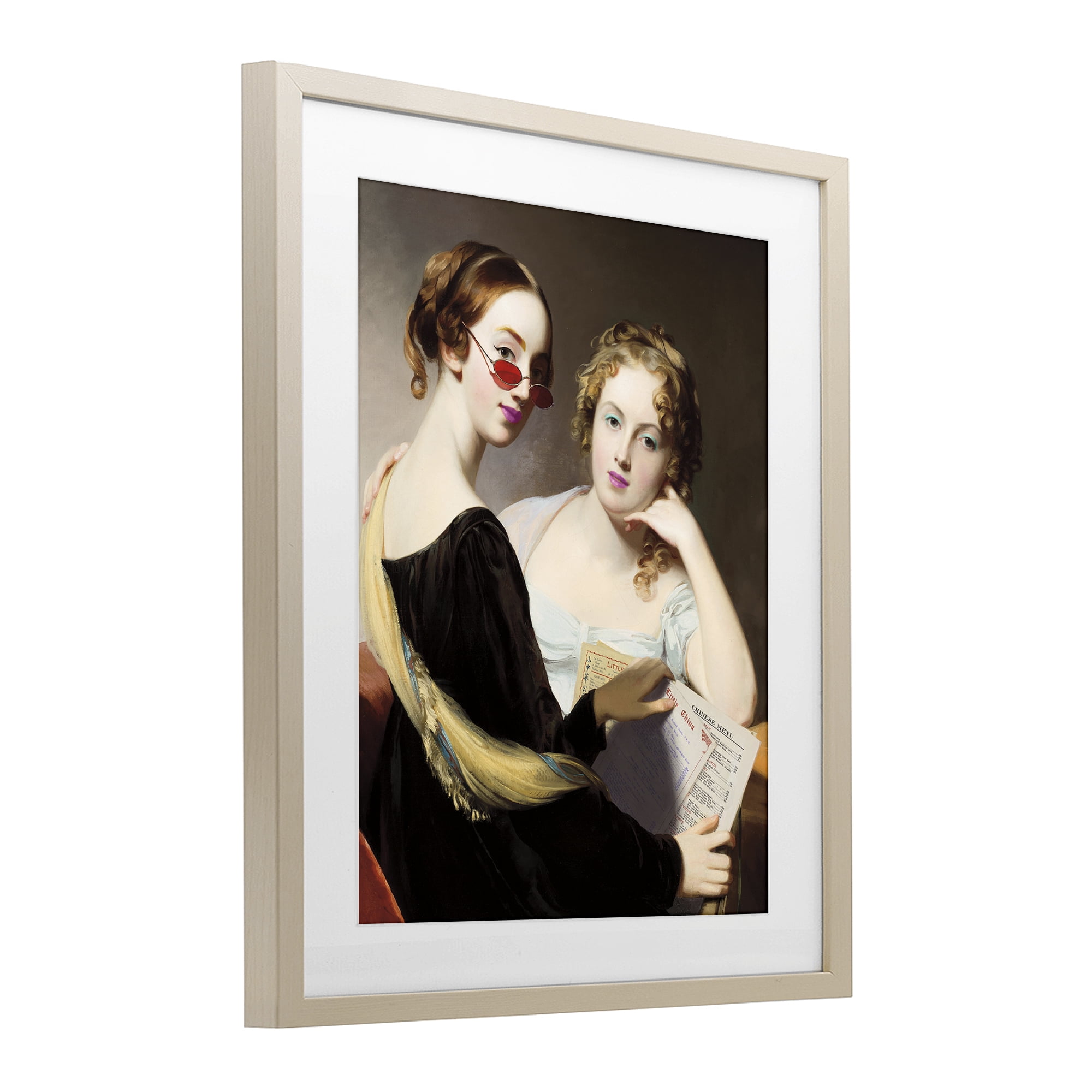 Stupell Industries Vintage Ladies Ordering Takeout Birch Framed Print Under Glass, design by Wild Apple Portfolio