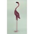 thumbnail image 2 of Pink Twine Springy Head Flamingo Sculpture 19 inch, 2 of 3