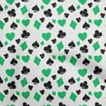 thumbnail image 1 of oneOone Cotton Flex Green Fabric Poker Card Quilting Supplies Print Sewing Fabric By The Yard 40 Inch Wide, 1 of 4