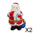 thumbnail image 1 of 2 Cajas De Joyería Navideña Con Bisagras De Cerámica, Anillos Coleccionables, Soporte Para Pendientes, Papá Noel, 1 of 8