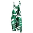 thumbnail image 1 of Pisexur Femmes Summer Casual Combinaisons Dressy Hawaii Imprimé Manches Barboteuses Spaghetti Sangle Réglable Ample Short Combinaison avec Poches, 1 of 5