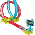 thumbnail image 3 of Hot Wheels Neon Speeders Coffret piste Circuit Cascade Laser, 3 of 4