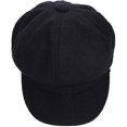 thumbnail image 1 of Black Baker Boy Cap Hat for Women Girl Berets French Beanies Cap Hats Warm Wool Newsboy Cap Ladies Classic Cap with Peak Flat Caps, 1 of 5