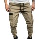 thumbnail image 1 of Pantalones largos de carga para hombre, informales, al aire libre, con múltiples bolsillos Fridja hfkajh101066, 1 of 3