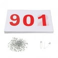 thumbnail image 2 of Lipstore 100 Pcs Bavoirs de Course Numéros d'Athlète Réutilisables avec Épingles 100 Numéros Bavoirs de Course 901 à 1000, 2 of 8