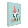 thumbnail image 3 of Stupell Industries Blue Polka Dot Gnome Gardening Flower Pot Bees Canvas Wall Art, 36 x 48, Design by Lisa Perry Whitebutton, 3 of 5