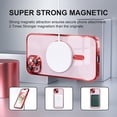 thumbnail image 5 of Entronix 2-in-1 Magnetic Shiny Clear Case Compatible with iPhone 15 Plus with Screen Protector, Red, 5 of 7