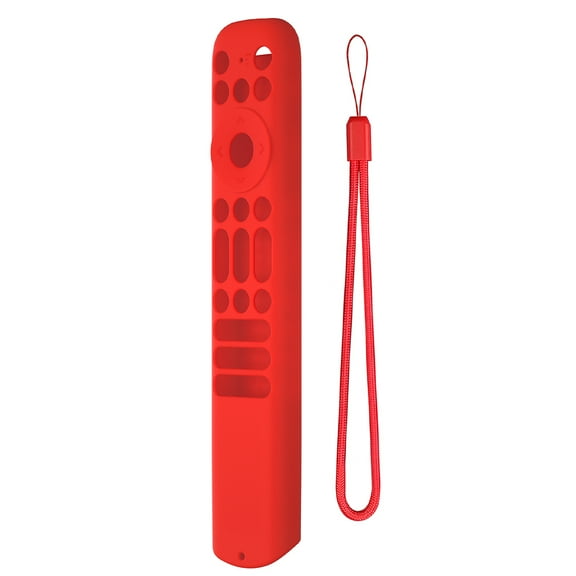 Yibooy Silicone Protective Cover Case with Lanyard for TCL RC813 RC902V RC923 (Red)