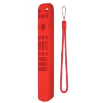 Yibooy Silicone Protective Cover Case with Lanyard for TCL RC813 RC902V RC923 (Red)