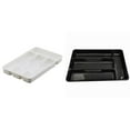 thumbnail image 2 of Large Silverware Drawer Organizer, Expandable Utensil Tray for Kitchen, BPA Free Flatware and Cutlery Holder, Adjustable Plastic Storage for Spoons Forks Knives, Large, 10.7x6.9", 2 of 4
