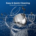 thumbnail image 6 of Havato Stand Mixer,12 Speeds Tilt-Head Electric Mixer with 5.3QT Stainless Steel Mixing Bowl,Kitchen Mixer With Egg Whisk, Dough Hook, Beater &Baking Spatula,Red, 6 of 7