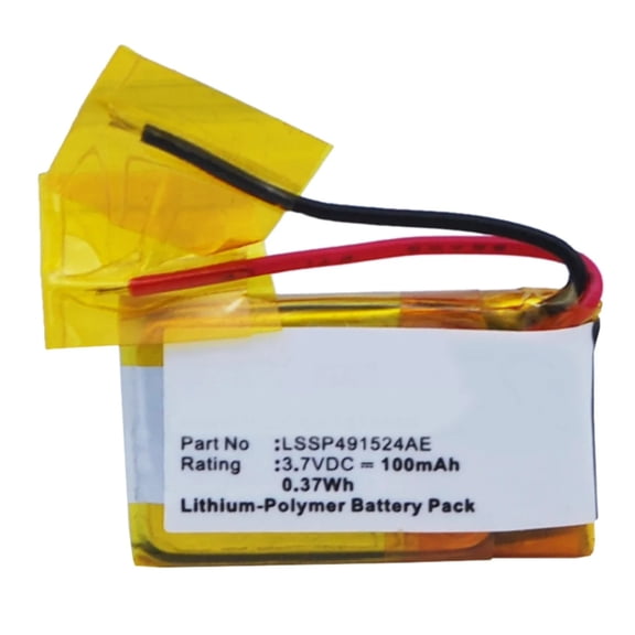 Batteries N Accessories BNA-WB-P1712 Smartwatch Battery - Li-Pol, 3.7V, 100 mAh, Ultra High Capacity Battery - Replacement for FitBit LSSP491524AE Battery
