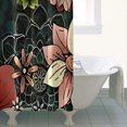thumbnail image 4 of Pioneer Flower Floral Print Pattern Shower Curtain 36"x72" ,Bathroom Decorative Shower Curtains Set with 12 Hooks,Modern Waterproof Washable Shower Curtain, 4 of 6