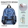 thumbnail image 5 of Colorful Tie Dye Pattern Backpack for School,Cute School Bag,Schoolbag with Adjustable Shoulder Straps & Padded Back,15.25"x11.5"x5.25", 5 of 5
