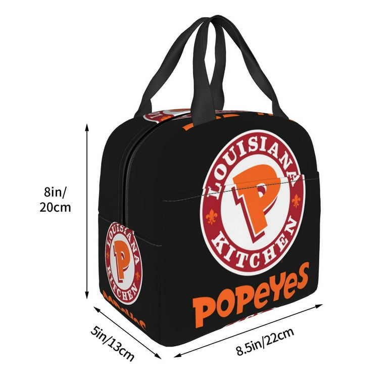 No.37 アメリカ マルシェ袋 PopeyesLousiana Kitchen Popeyes Louisiana Kitchen Lunch Box Insulated Lunch Bag For