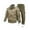 Khaki#02, variant on LODIENY Men's Athletic 2 Pieces Tracksuit Casual Long Sleeve Full Zip up Bamber Jackets and Cargo Pants Fall Workout Running Sports Sweatsuit Set Green#01 L