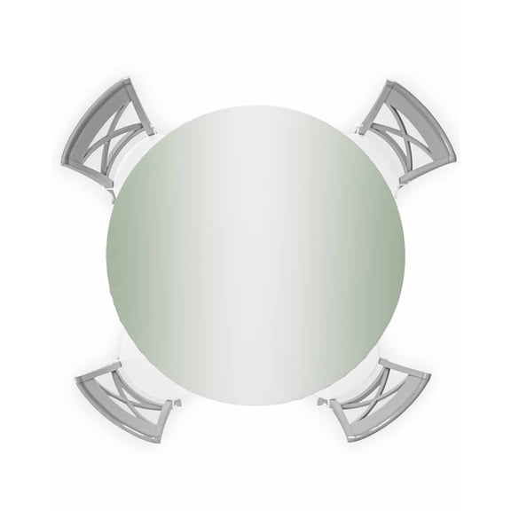 nqOlkjepod Sage Green Ombre Round Tablecloth, Fitted Table Cover with Elastic for 36"-44" Round Tables, Sage Green White Gradient Modern Table Cloth Outdoor Dinning Party Waterproof Tablecloths