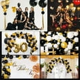 thumbnail image 5 of SPECOOL 50th Birthday Decorations Kit for Men Women, Black Gold Happy 50 Birthday Banner Balloons Supplies, Black Gold and White Paper Pompoms, Forty Year Old Bday Decorations, 5 of 7