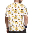 thumbnail image 2 of Rocae Bees and Flowers for Men's Mesh Quick-Dry Short Sleeve Workout T-Shirt,Mens Crew Neck Tee Lightweight Soft Classic T Shirts XX-Large, 2 of 9