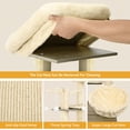 thumbnail image 5 of Cat Tree with Litter Box Enclosure, Wooden Cat Tower Furniture for Large Cats, 20 lbs Heavy Duty, 2-in-1 Modern Condo House with Scratching Posts, Bed, Caves and Washable Cushions Gray, 5 of 7