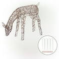 thumbnail image 5 of Alpine Corporation Grazing Rattan Reindeer Decoration with White Halogen Lights, 5 of 13