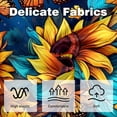 thumbnail image 3 of Starry Sky Sunflower Butterfly with Unique Patterns Covers - Set of 2 Throw Pillows for Home Decor - Available in 16x16, 18x18, 20x20 Inches for Various Occasions, 3 of 6