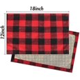 thumbnail image 2 of 6 Pack Placemats Alo Placemats Red Reversible Placemats, 2 of 5