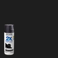 Rust-Oleum Painter's Touch 2X Ultra Cover Spray Paint - Flat Black - 12 oz
