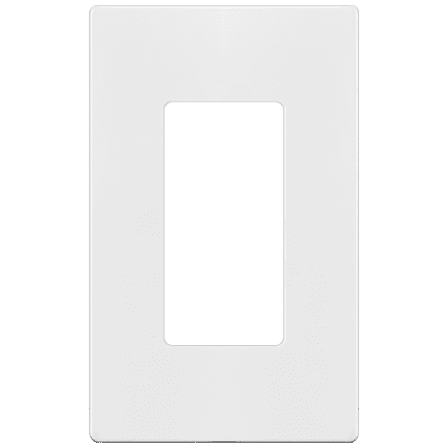 ENERLITES Screwless Decorator Wall Plates Child Safe Outlet Covers, Size 1-Gang 4.68" H x 2.93” L, SI8831-W, Glossy, White, 1 Pack