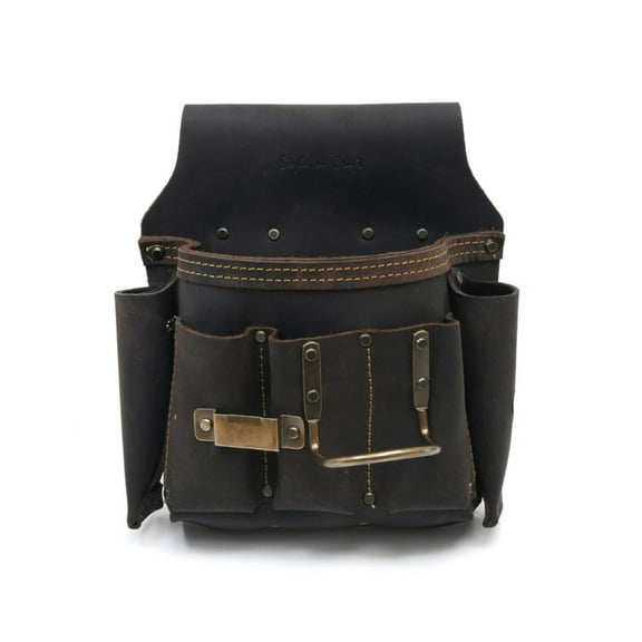Style N Craft  Drywall Hanger's Tool Pouch in Full Grain Oiled Leather