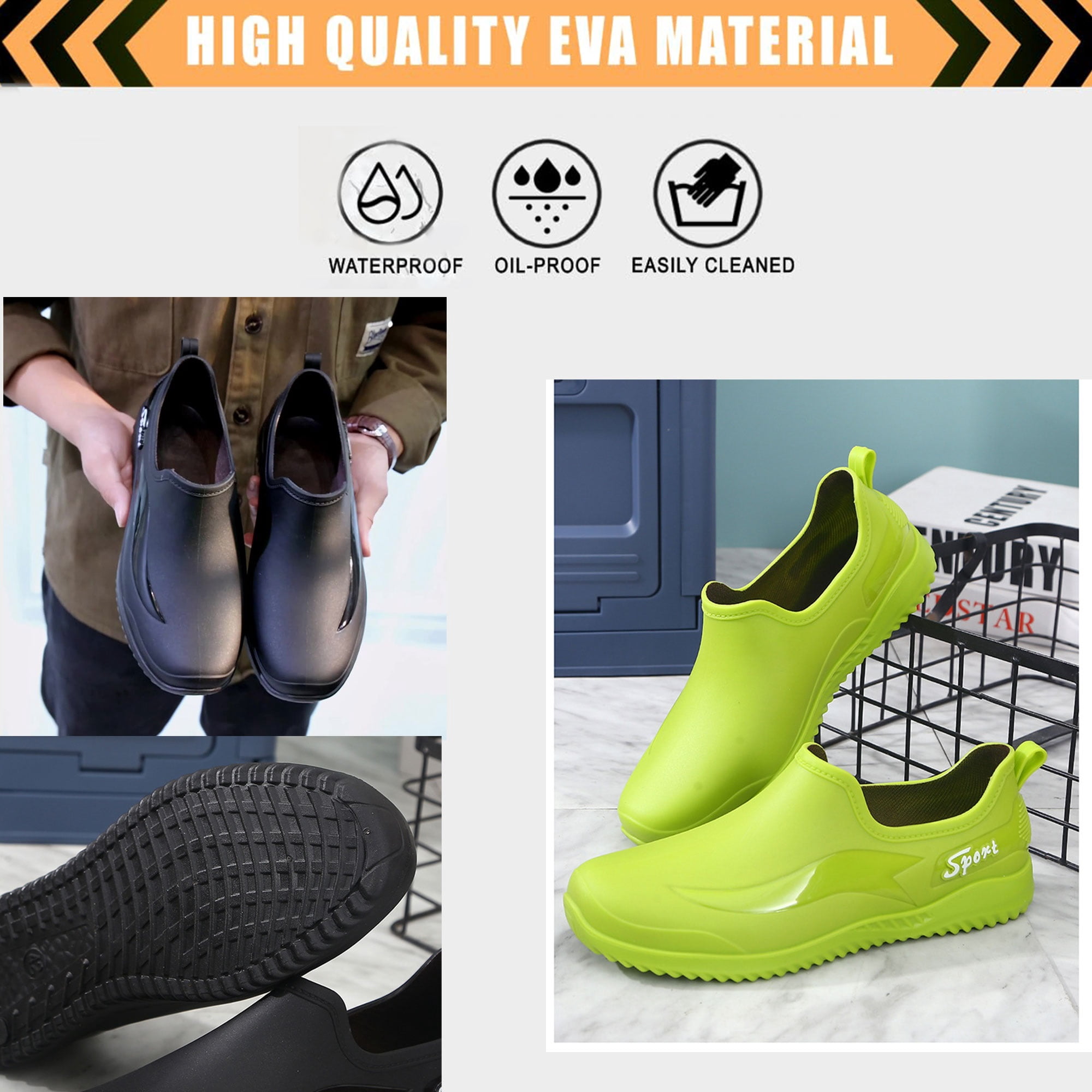 Chaussures De Chef Antidérapantes Homme Femme - Sabots Cuisine Résistants Huile & Eau - Confort Toute La Journée
