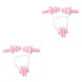 thumbnail image 1 of bedienty Silicone Waterproof Nose Clip Swimming Earplug Portable Ear Protector Pink 2Set, 1 of 6
