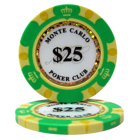 Monte Carlo Casino Chips - $25 Monte Carlo 14 Gram Poker Chips