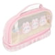 thumbnail image 5 of Lindo bolso para bolígrafos con diseño de conejo, estuche para lápices Kawaii transparente impermeable de doble capa, bolso de cosméticos rosa con asa para niños, 5 of 5