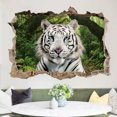 thumbnail image 2 of Adhesivo de pared 3D con cabeza de tigre realista, tigre blanco, 40 x 60 cm, 2 of 2