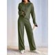 thumbnail image 5 of Conjuntos de Salón para Mujer, Pijamas de 2 Piezas A Juego, Moda de Otoño, Conjuntos de Punto Acanalado, Chándales Casuales de Larga Verde M, 5 of 8