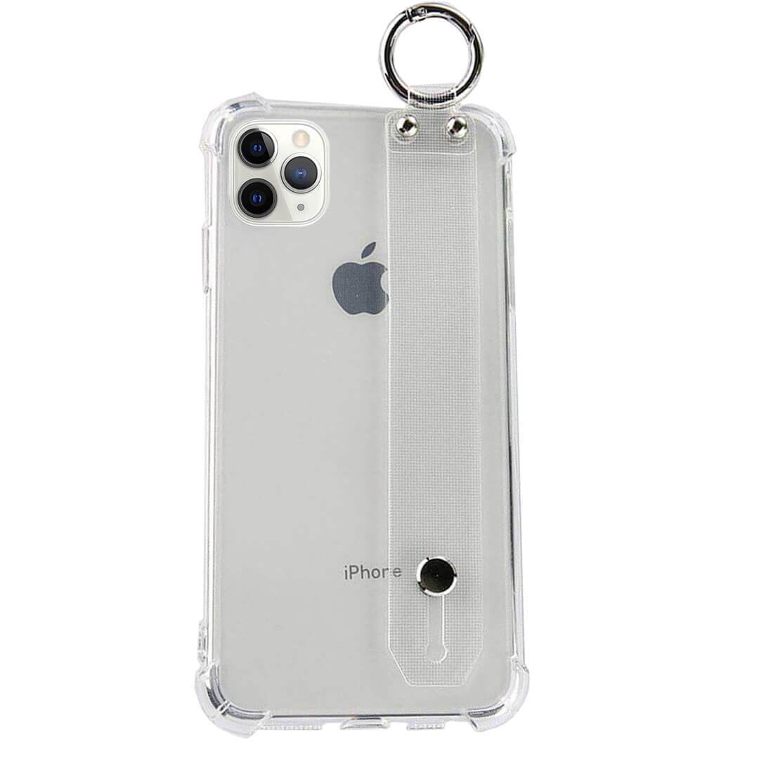 iPhone 11 Pro Max Clear TPU Case with Hand Strap