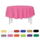 thumbnail image 1 of Mantel desechable de plástico para fiestas, 84 cm, redondo, rosa, 1 of 6