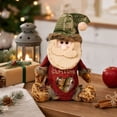 thumbnail image 6 of QISIWOLE Christmas Santa with Hat Gift Bags with Zipper, 6.7x10.6in Reusable Christmas Character Gift Bags, Thickened Felt Material for Packaging of Apples Candies Small Toys Festival Gifts, 6 of 7