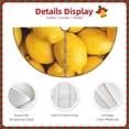 thumbnail image 3 of Lsque Ripe Yellow Lemon Print Christmas Tree Skirt with Ties and Velcro,Xmas Holiday Decorations, Adjustable Tree Skirt-36", 3 of 6