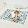thumbnail image 2 of Colorful Cartoon Dinosaurs Palms Pattern Blanket,Comfortable Soft Lamb Wool Throw Blanket,All Season,Warm Lightweight Blankets for Sofa Bed Couch Living Room Chair,30"x40", 2 of 4