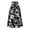 Black, variant on jinghuiyue Womens Floral Print Tiered Midi Skirts High Waist Flowy Ruffle A-Line Casual Summer Skirt L