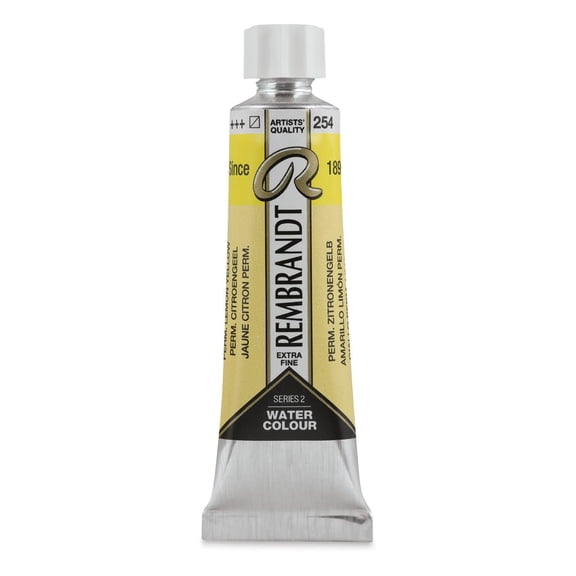 Rembrandt Artist Watercolors - Permanent Yellow Lemon, 10 ml tube