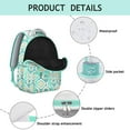 thumbnail image 4 of Boho Print College Backpack - Spacious 17 Inch Laptop Compartment, Tribal Design, Heavy Duty Oxford Material, Roomy for School Supplies, 4 of 6