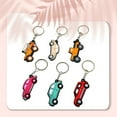 thumbnail image 4 of Qarigey Llavero con forma de coche, llavero de dibujos animados ligero de doble cara, varios tipos, a prueba de robos, duradero, accesorio para Ropa, zapatos y accesorios Miscelánea Rosado, 4 of 6