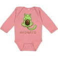 thumbnail image 3 of Inktastic Avogato- Cute Green Cat Avocado Boys or Girls Long Sleeve Baby Bodysuit, 3 of 5