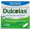 Dulcolax Fast Relief Medicated Laxative Suppositories Fast Relief, Rectal Use Only, Bisacodyl, 10 mg, 28 Count