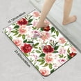 thumbnail image 3 of 1pc Red and Pink Rose Bathroom Rug Bathroom Decor and Accessories- Durable,Anti Slip,And Quick Drying,Suitable For Indoor/outdoor Use - Perfect For Bathrooms,Bedrooms,Kitchens, 3 of 9