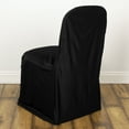 thumbnail image 2 of BalsaCircle Black Solid Stretch Scuba Fitted Banquet Chair Cover Wedding Slipcovers, 2 of 4