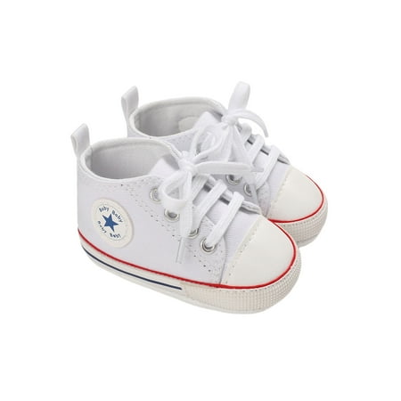 

Spring hue Toddlers Protective High Top Shoes Flat Canvas Shoes with Adjustable Bandage